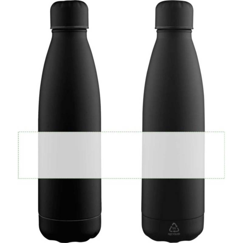 Recyklovaná láhev na pití 700 ml Breeze, černá Recyklovaná láhev na pití 700 ml Breeze, černá
