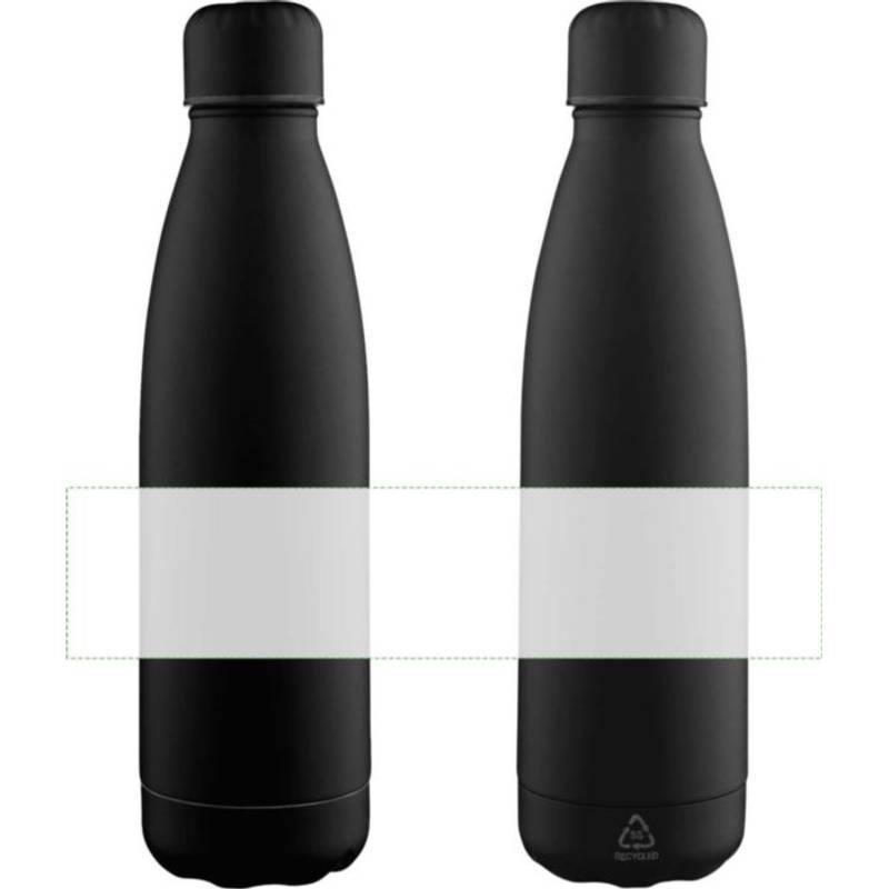 Recyklovaná láhev na pití 700 ml Breeze, černá Recyklovaná láhev na pití 700 ml Breeze, černá