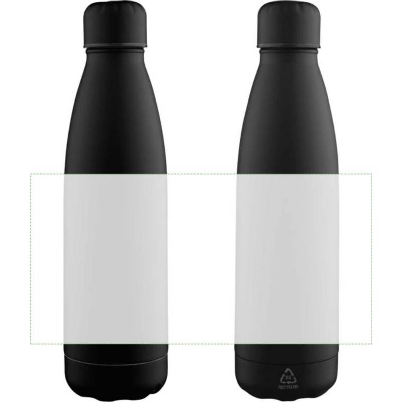 Recyklovaná láhev na pití 700 ml Breeze, černá Recyklovaná láhev na pití 700 ml Breeze, černá