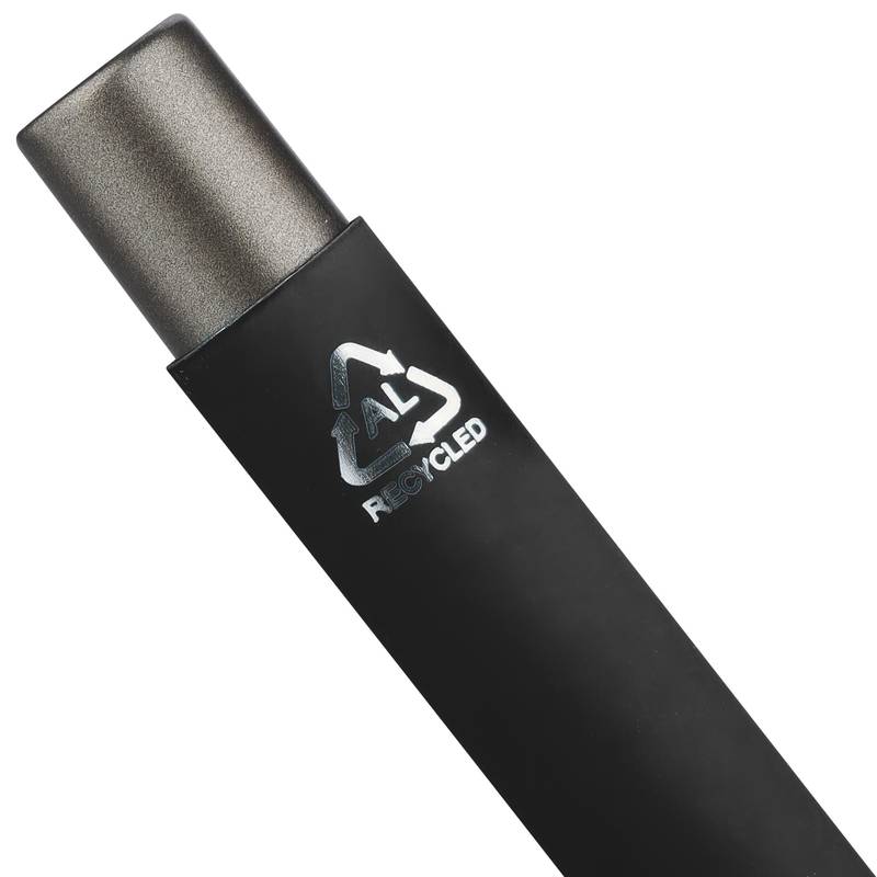 Kuličkové pero z recyklovaného hliníku Emmett, černá Kuličkové pero z recyklovaného hliníku Emmett, černá