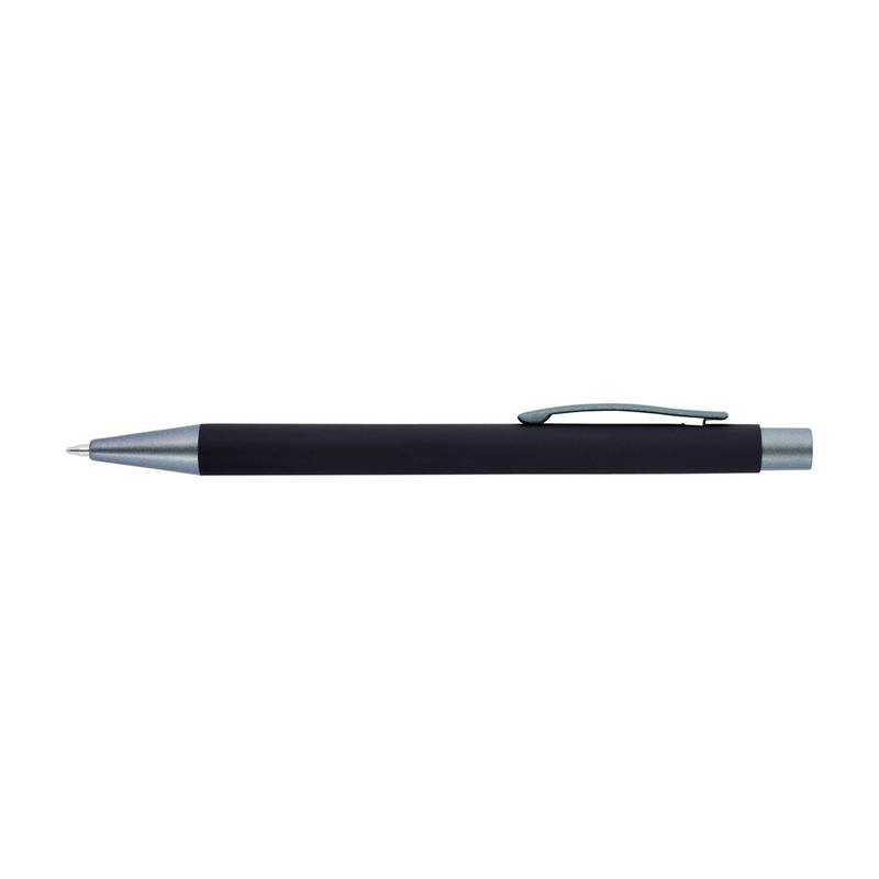 Kuličkové pero z recyklovaného hliníku Emmett, černá Kuličkové pero z recyklovaného hliníku Emmett, černá