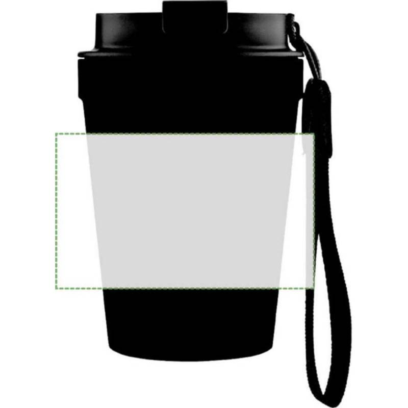 Cestovný hrnček na pitie 350 ml Lush, čierna Cestovný hrnček na pitie 350 ml Lush, čierna