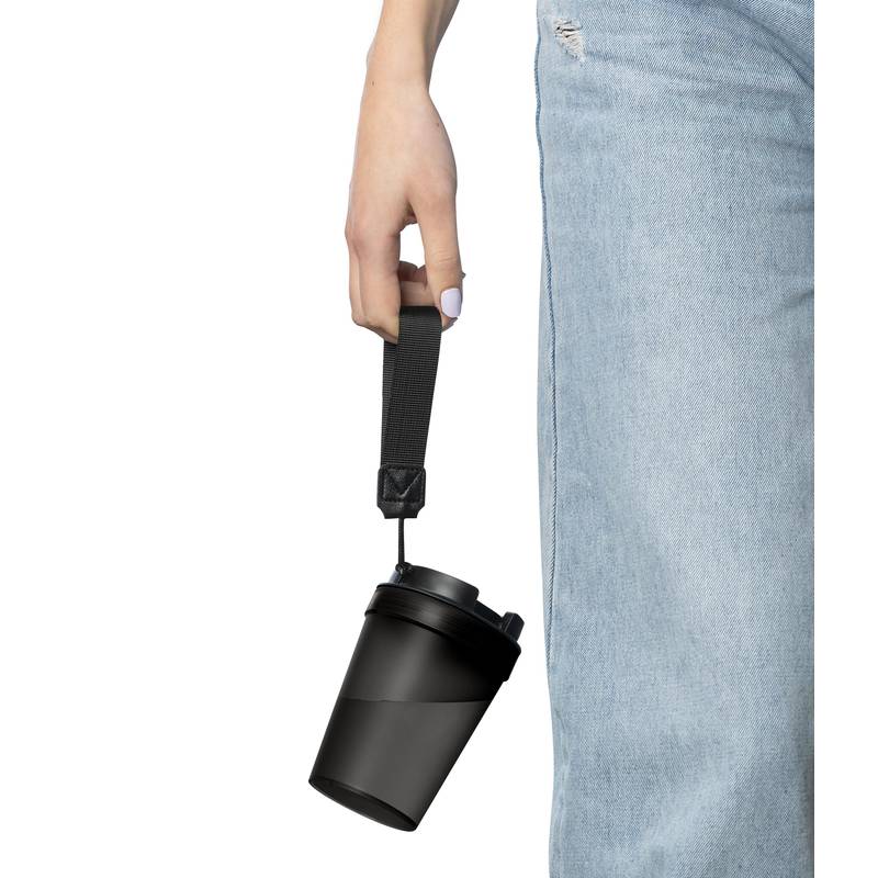 Cestovný hrnček na pitie 350 ml Lush, čierna Cestovný hrnček na pitie 350 ml Lush, čierna