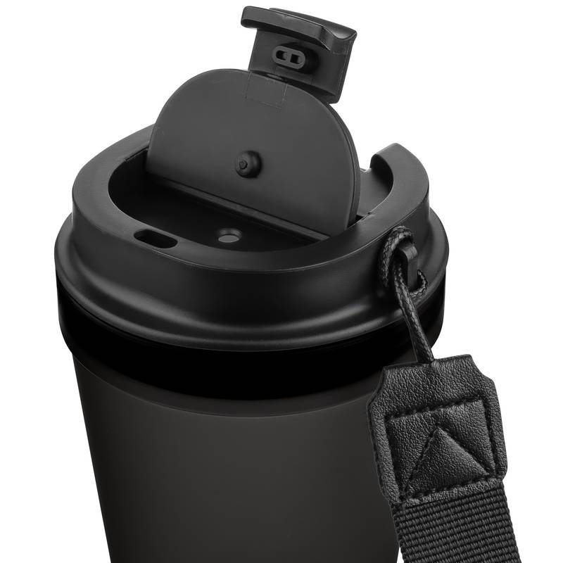 Cestovný hrnček na pitie 350 ml Lush, čierna Cestovný hrnček na pitie 350 ml Lush, čierna