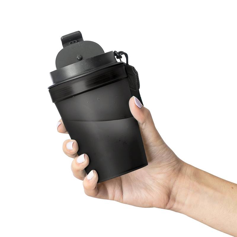 Cestovný hrnček na pitie 350 ml Lush, čierna Cestovný hrnček na pitie 350 ml Lush, čierna