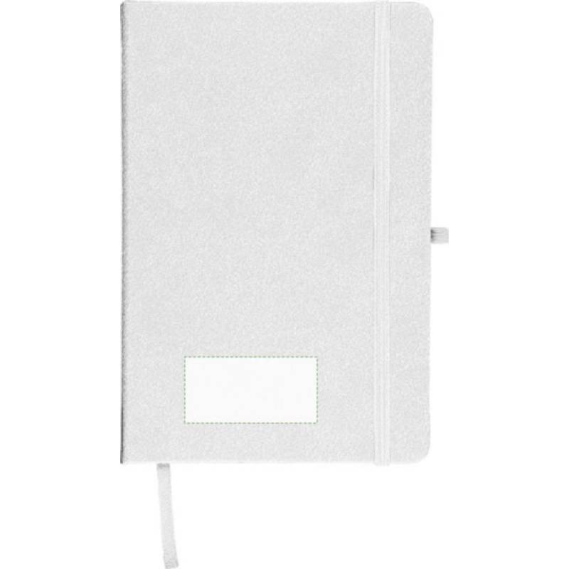 Recyklovaný zápisník A5 Bloom, bílá Recyklovaný zápisník A5 Bloom, bílá