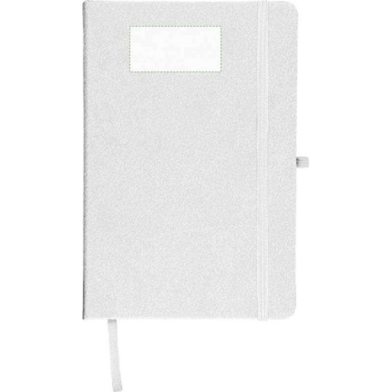 Recyklovaný zápisník A5 Bloom, bílá Recyklovaný zápisník A5 Bloom, bílá