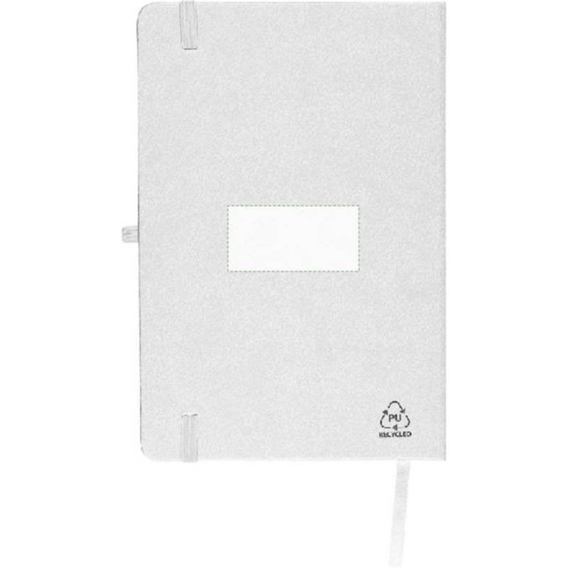 Recyklovaný zápisník A5 Bloom, bílá Recyklovaný zápisník A5 Bloom, bílá