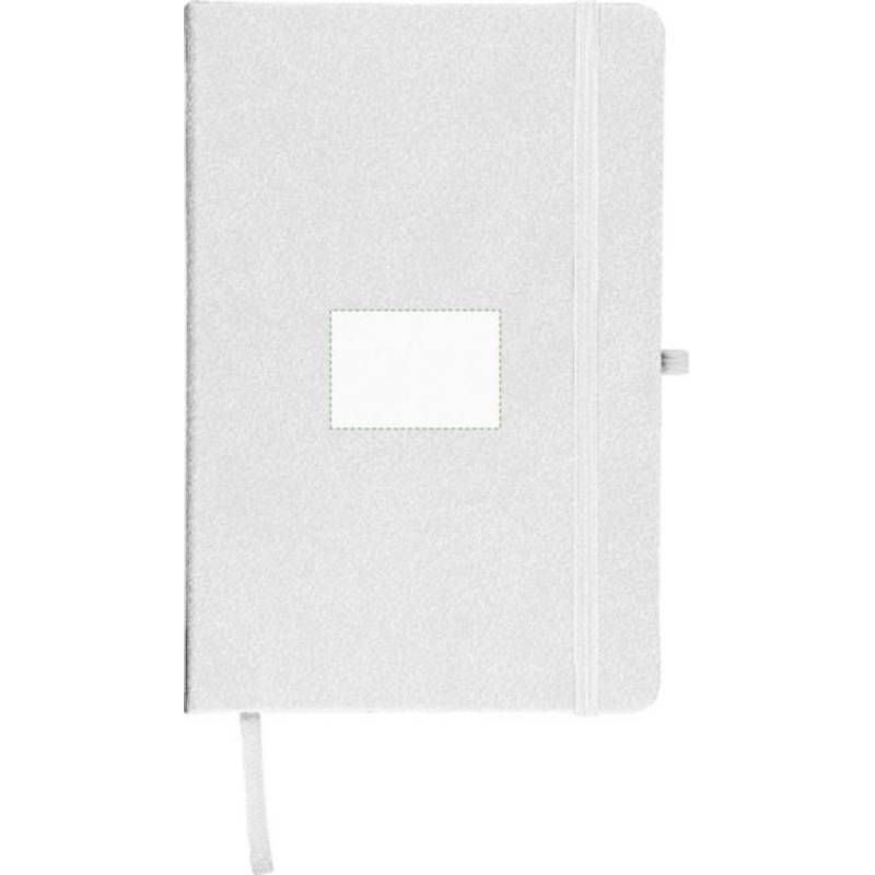 Recyklovaný zápisník A5 Bloom, bílá Recyklovaný zápisník A5 Bloom, bílá