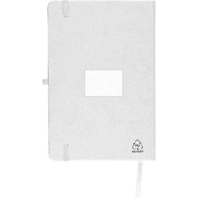 Recyklovaný zápisník A5 Bloom, bílá Recyklovaný zápisník A5 Bloom, bílá