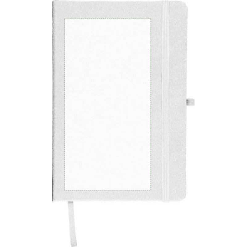 Recyklovaný zápisník A5 Bloom, bílá Recyklovaný zápisník A5 Bloom, bílá