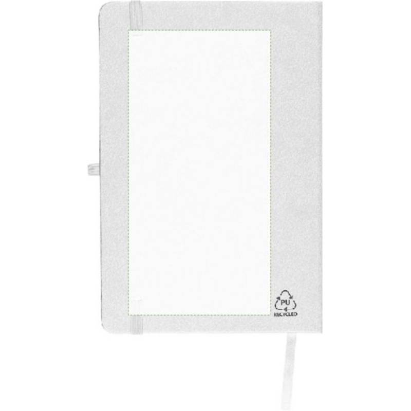 Recyklovaný zápisník A5 Bloom, bílá Recyklovaný zápisník A5 Bloom, bílá