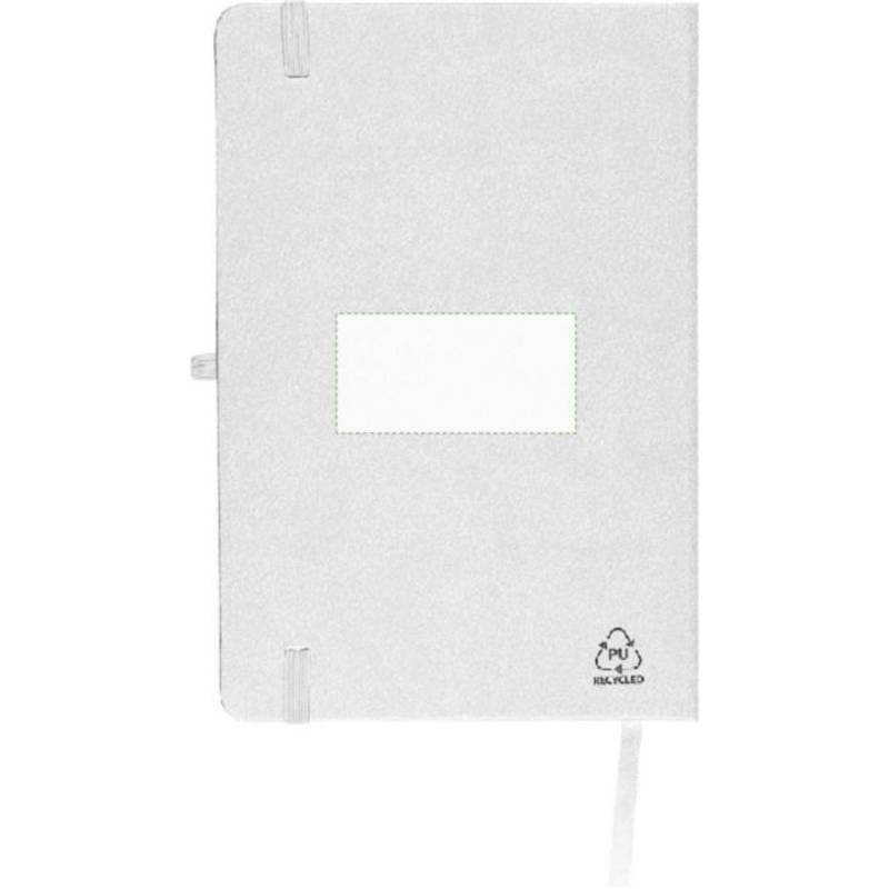 Recyklovaný zápisník A5 Bloom, bílá Recyklovaný zápisník A5 Bloom, bílá