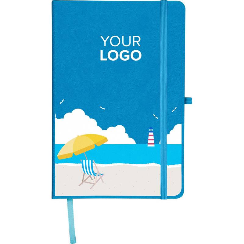 Recyklovaný zápisník A5 Bloom, bílá Recyklovaný zápisník A5 Bloom, bílá