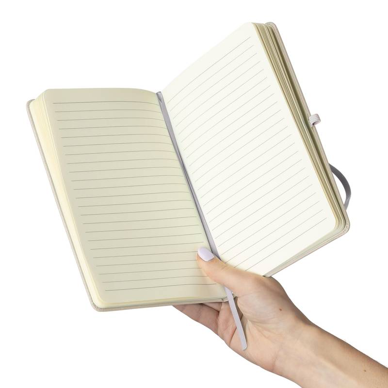 Recyklovaný zápisník A5 Bloom, bílá Recyklovaný zápisník A5 Bloom, bílá