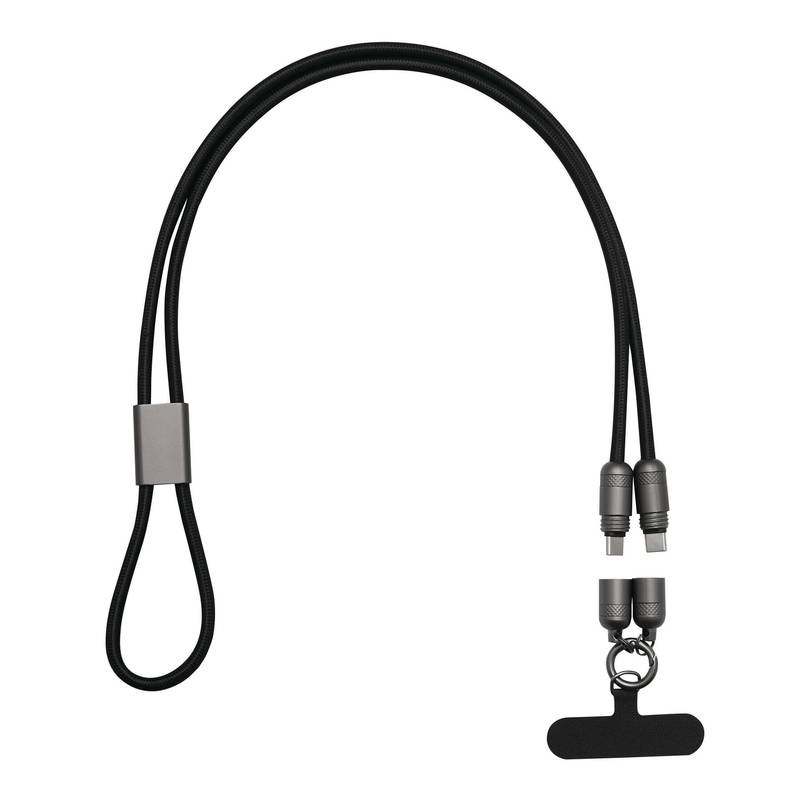 LONGCARRY - Multifunkční nabíjecí a datový kabel, černá LONGCARRY - Multifunkční nabíjecí a datový kabel, černá