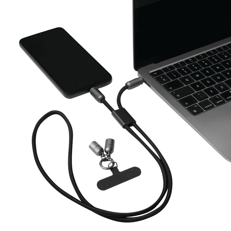 LONGCARRY - Multifunkční nabíjecí a datový kabel, černá LONGCARRY - Multifunkční nabíjecí a datový kabel, černá