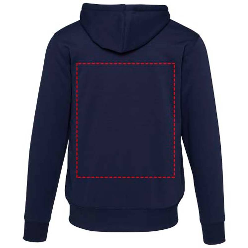 Natron mikina s kapucňou a dlhým zipsom zo sherpa materiálu, modrá Navy XS Natron mikina s kapucňou a dlhým zipsom zo sherpa materiálu, modrá Navy XS