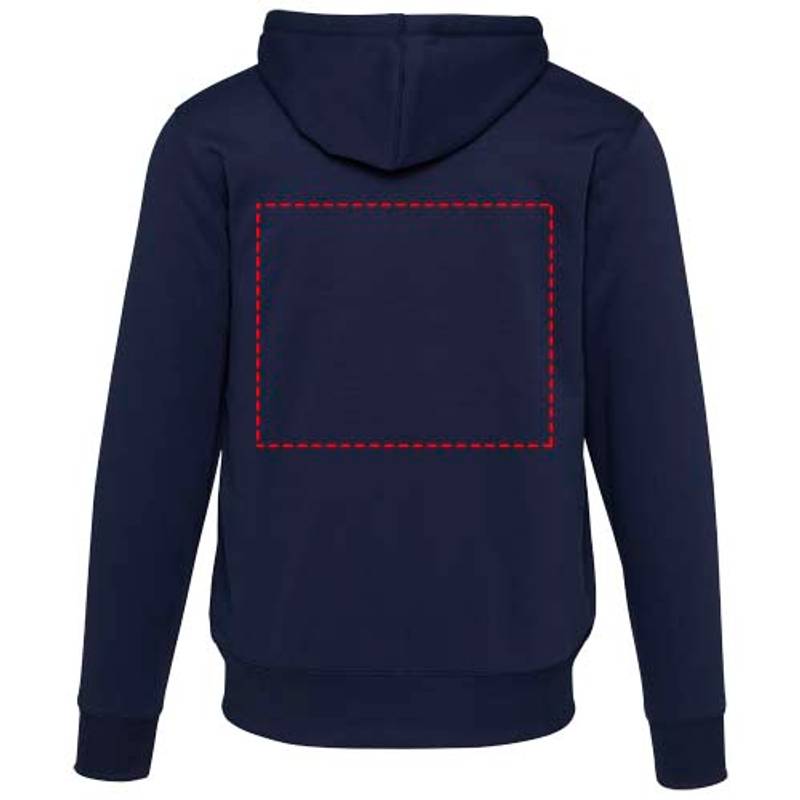 Natron mikina s kapucňou a dlhým zipsom zo sherpa materiálu, modrá Navy XS Natron mikina s kapucňou a dlhým zipsom zo sherpa materiálu, modrá Navy XS