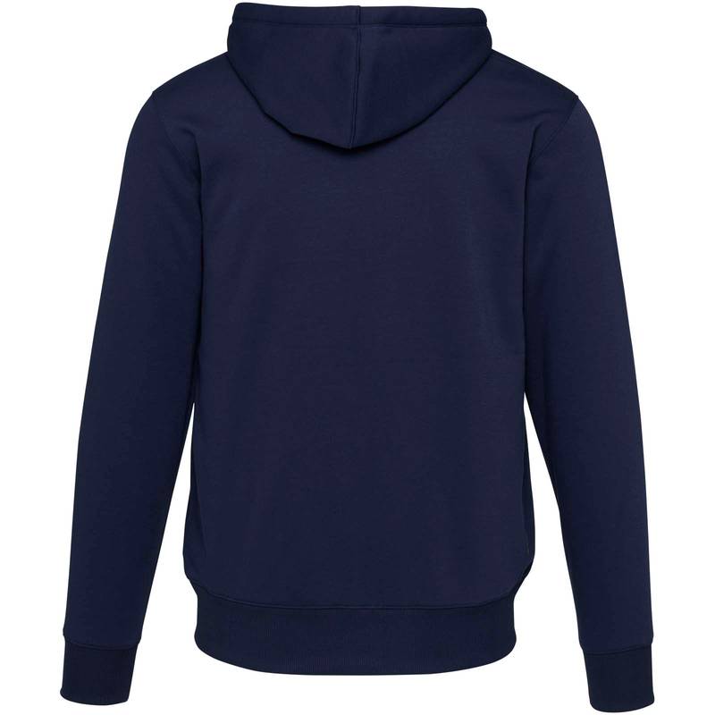 Natron mikina s kapucňou a dlhým zipsom zo sherpa materiálu, modrá Navy XS Natron mikina s kapucňou a dlhým zipsom zo sherpa materiálu, modrá Navy XS