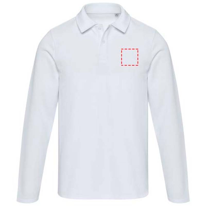 Apollo unisex polokošeľa s dlhým rukávom, biela XS Apollo unisex polokošeľa s dlhým rukávom, biela XS