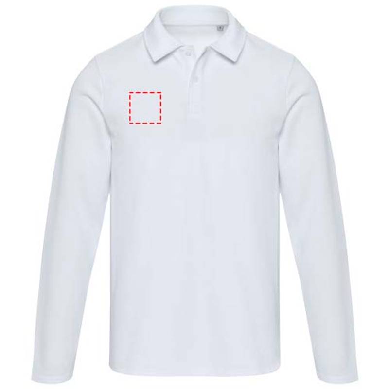Apollo unisex polokošeľa s dlhým rukávom, biela XS Apollo unisex polokošeľa s dlhým rukávom, biela XS