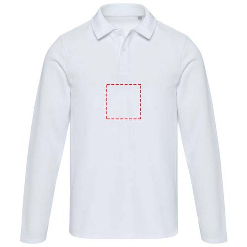 Apollo unisex polokošeľa s dlhým rukávom, biela XS Apollo unisex polokošeľa s dlhým rukávom, biela XS