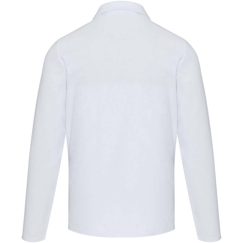 Apollo unisex polokošeľa s dlhým rukávom, biela XS Apollo unisex polokošeľa s dlhým rukávom, biela XS