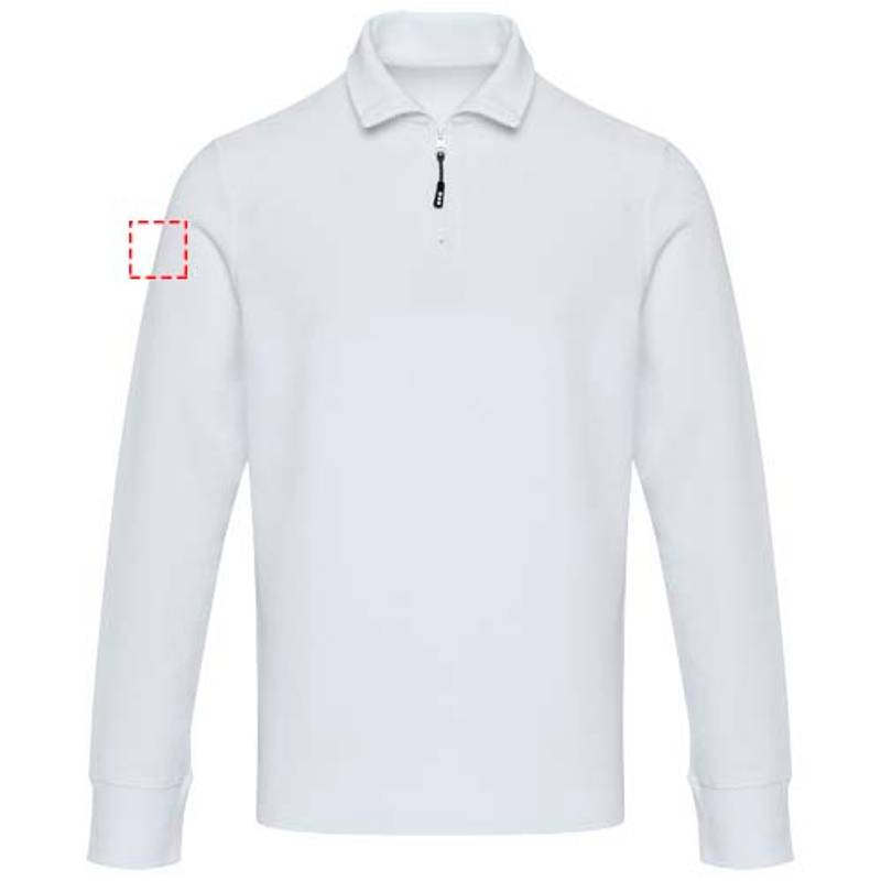 Apollo unisex mikina so zipsom, biela XS Apollo unisex mikina so zipsom, biela XS