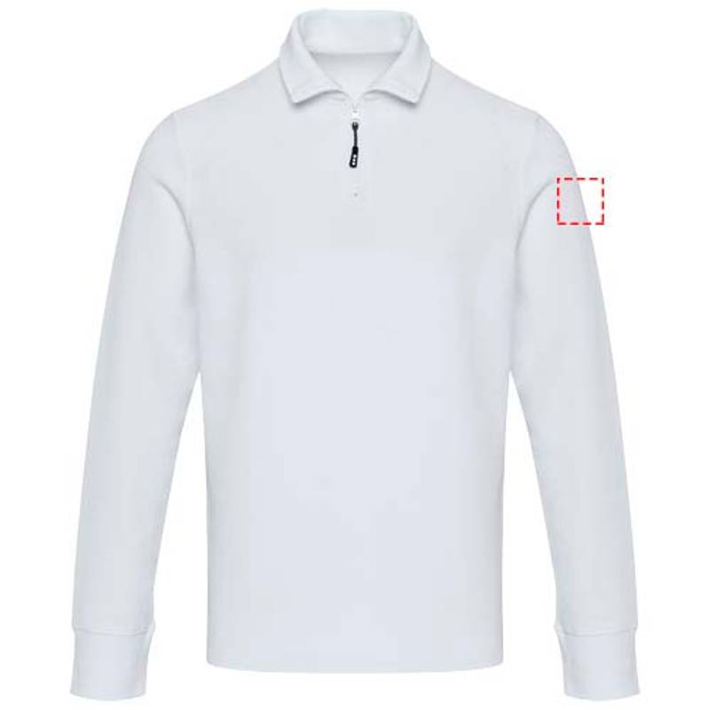 Apollo unisex mikina so zipsom, biela XS Apollo unisex mikina so zipsom, biela XS