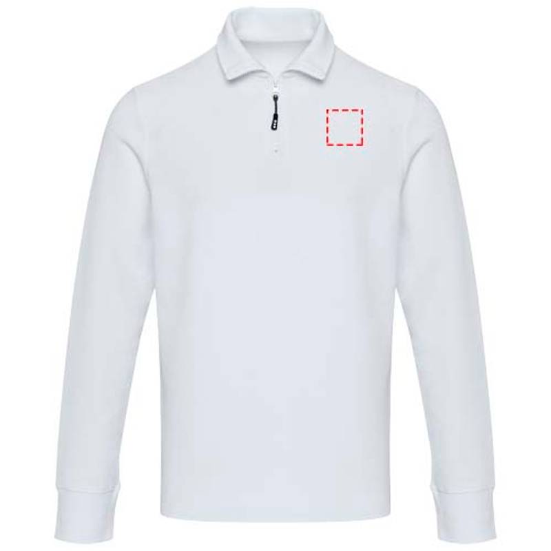 Apollo unisex mikina so zipsom, biela XS Apollo unisex mikina so zipsom, biela XS