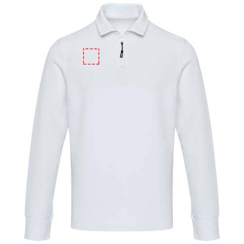 Apollo unisex mikina so zipsom, biela XS Apollo unisex mikina so zipsom, biela XS