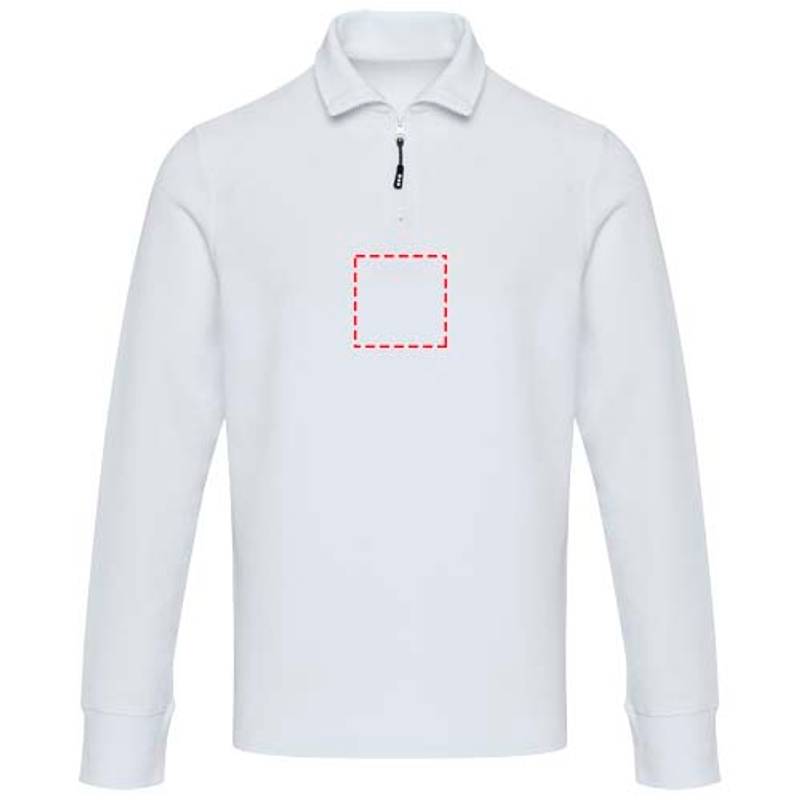 Apollo unisex mikina so zipsom, biela XS Apollo unisex mikina so zipsom, biela XS