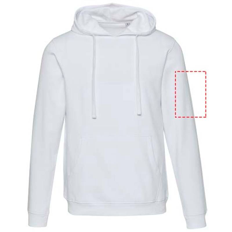 Spinel unisex mikina s kapucňou, biela XS Spinel unisex mikina s kapucňou, biela XS