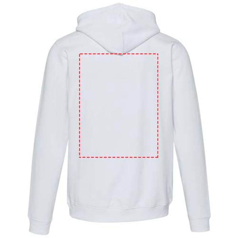 Spinel unisex mikina s kapucňou, biela XS Spinel unisex mikina s kapucňou, biela XS