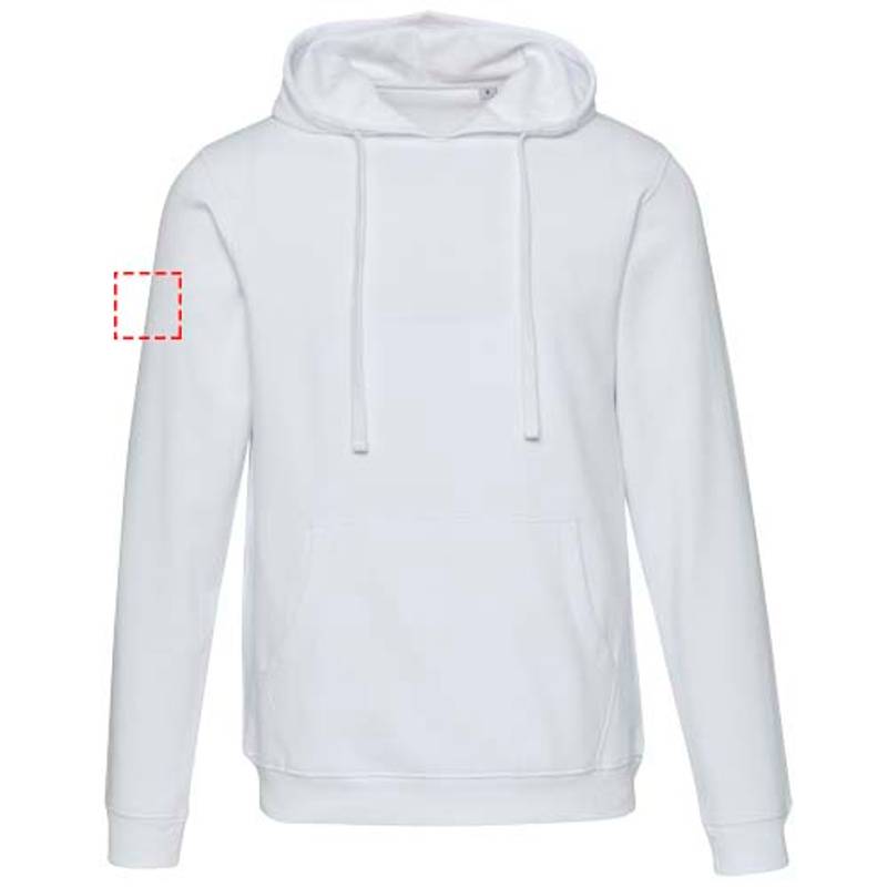Spinel unisex mikina s kapucňou, biela XS Spinel unisex mikina s kapucňou, biela XS
