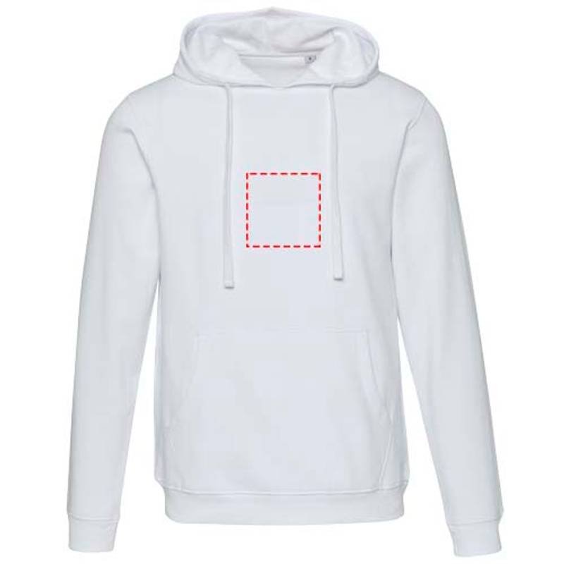 Spinel unisex mikina s kapucňou, biela XS Spinel unisex mikina s kapucňou, biela XS