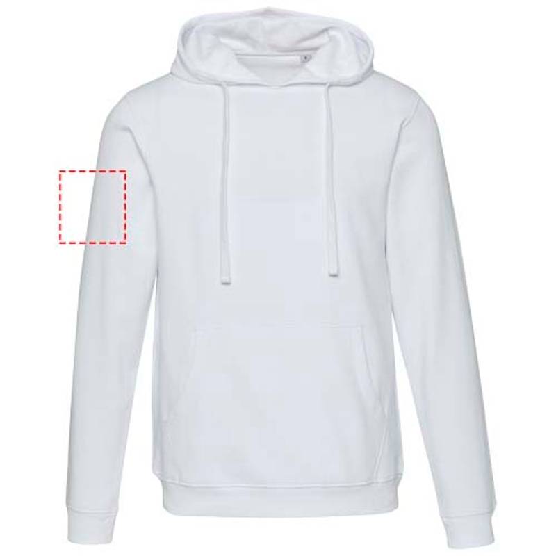Spinel unisex mikina s kapucňou, biela XS Spinel unisex mikina s kapucňou, biela XS