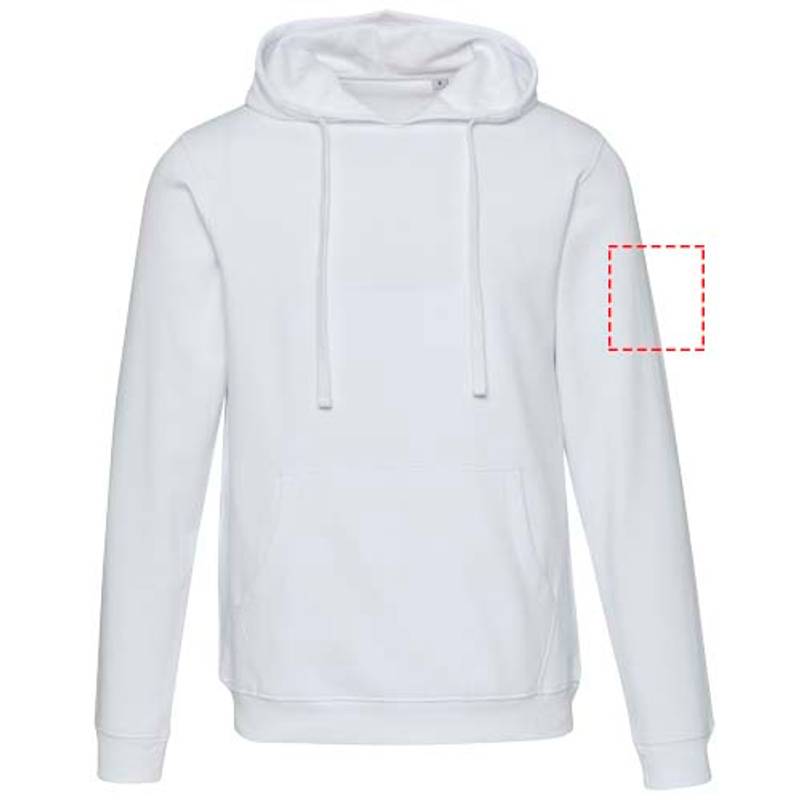 Spinel unisex mikina s kapucňou, biela XS Spinel unisex mikina s kapucňou, biela XS