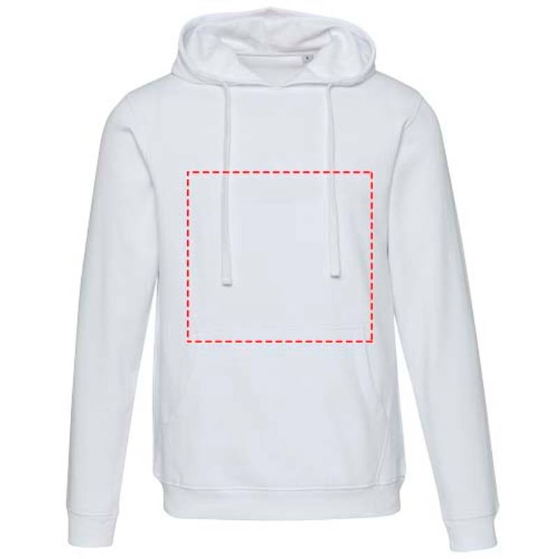Spinel unisex mikina s kapucňou, biela XS Spinel unisex mikina s kapucňou, biela XS