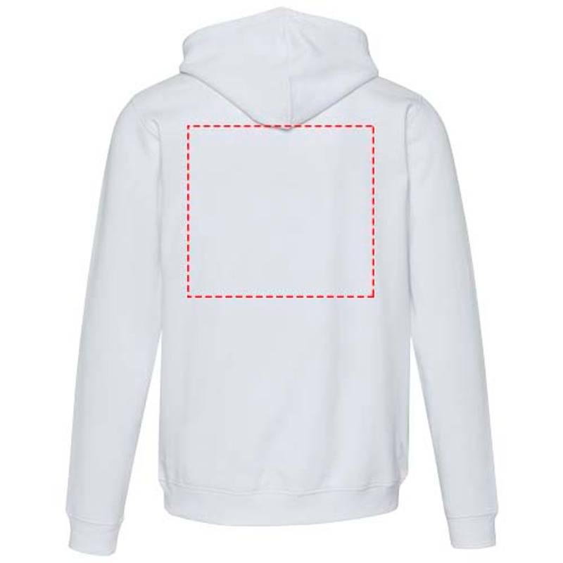 Spinel unisex mikina s kapucňou, biela XS Spinel unisex mikina s kapucňou, biela XS