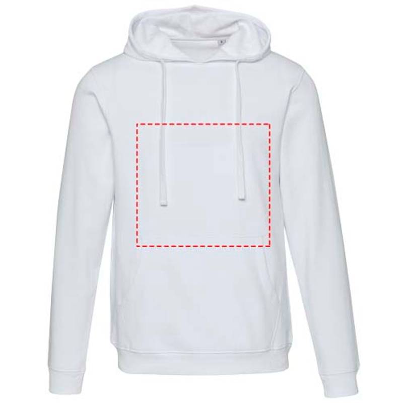 Spinel unisex mikina s kapucňou, biela XS Spinel unisex mikina s kapucňou, biela XS