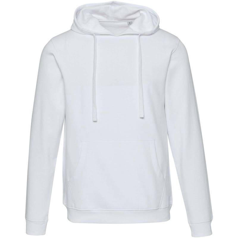 Spinel unisex mikina s kapucňou, biela XS Spinel unisex mikina s kapucňou, biela XS