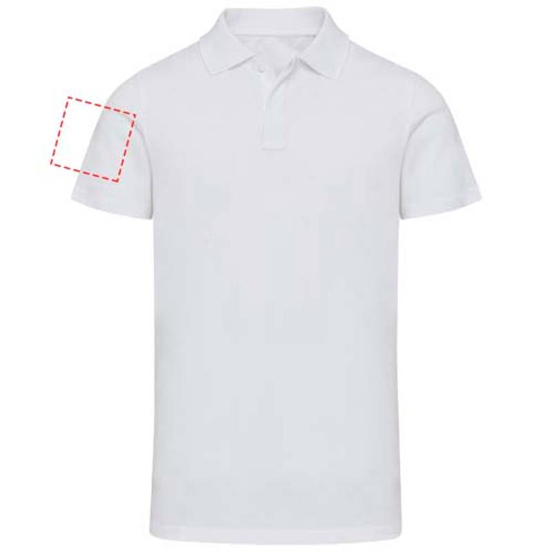Graphite unisex polokošeľa s krátkym rukávom z org.materiálu 180 g/m², biela XS Graphite unisex polokošeľa s krátkym rukávom z org.materiálu 180 g/m², biela XS