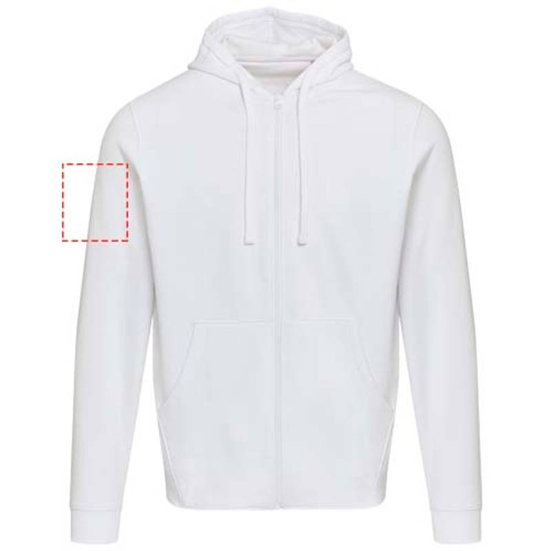 Jasper unisex mikina s kapucňou z org.recykl.mat. 280 g/m², biela XS Jasper unisex mikina s kapucňou z org.recykl.mat. 280 g/m², biela XS