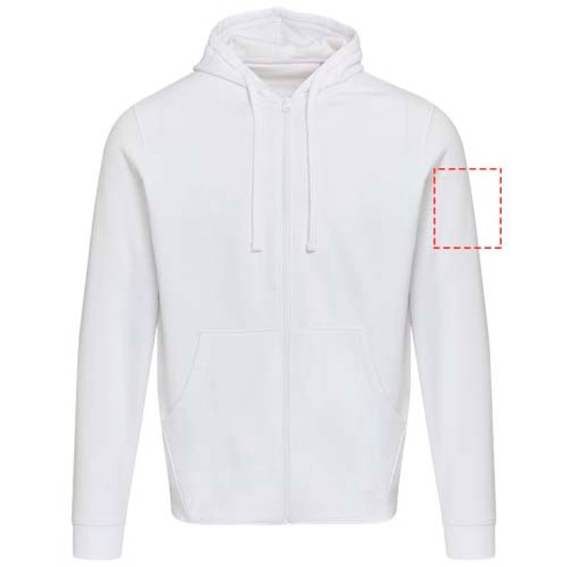 Jasper unisex mikina s kapucňou z org.recykl.mat. 280 g/m², biela XS Jasper unisex mikina s kapucňou z org.recykl.mat. 280 g/m², biela XS