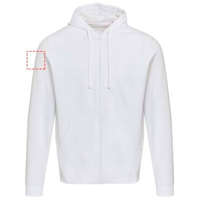 Jasper unisex mikina s kapucňou z org.recykl.mat. 280 g/m², biela XS Jasper unisex mikina s kapucňou z org.recykl.mat. 280 g/m², biela XS