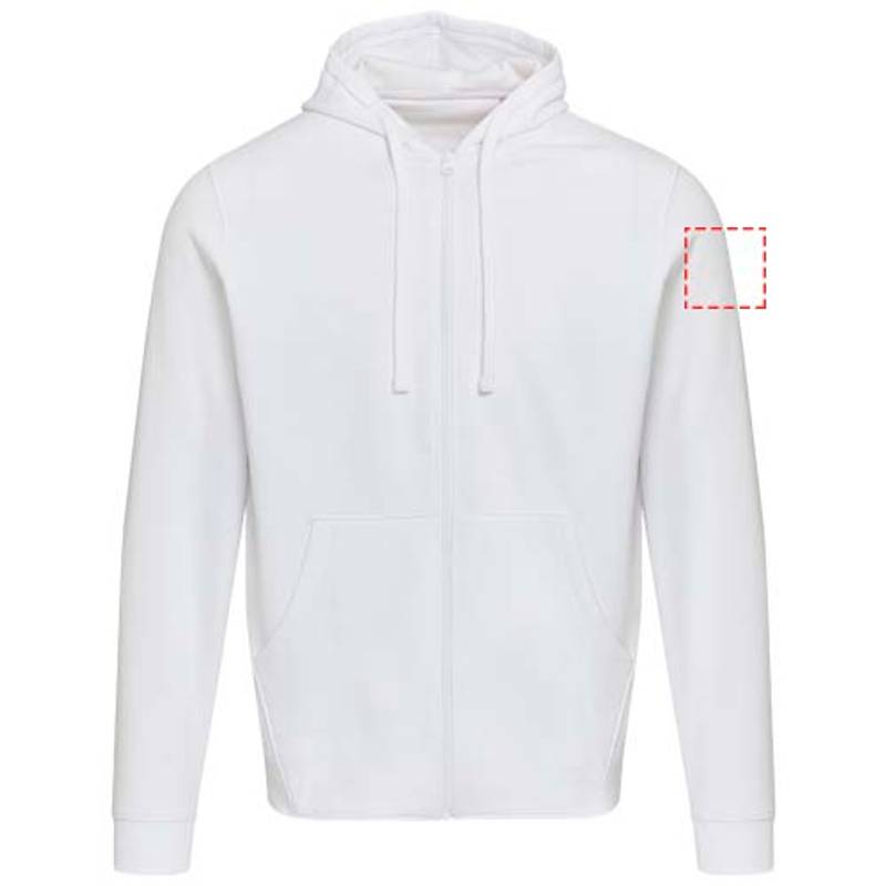Jasper unisex mikina s kapucňou z org.recykl.mat. 280 g/m², biela XS Jasper unisex mikina s kapucňou z org.recykl.mat. 280 g/m², biela XS