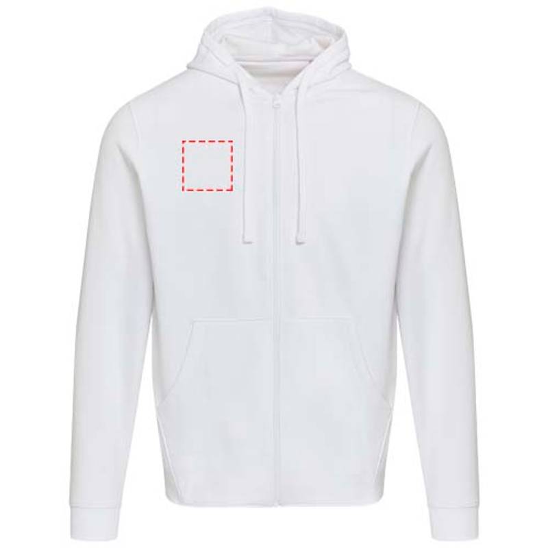 Jasper unisex mikina s kapucňou z org.recykl.mat. 280 g/m², biela XS Jasper unisex mikina s kapucňou z org.recykl.mat. 280 g/m², biela XS