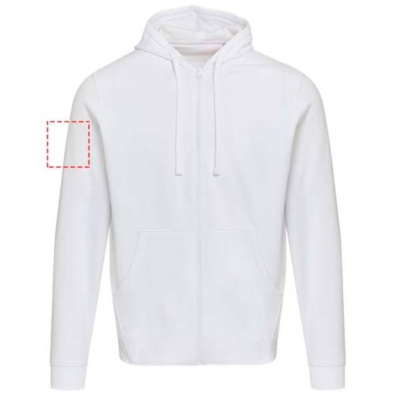 Jasper unisex mikina s kapucňou z org.recykl.mat. 280 g/m², biela XS Jasper unisex mikina s kapucňou z org.recykl.mat. 280 g/m², biela XS